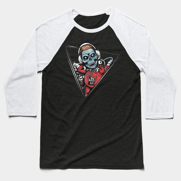 Zombie Cyborg 3000 Baseball T-Shirt by machmigo